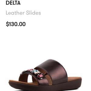fitflop delta bejewelled slide